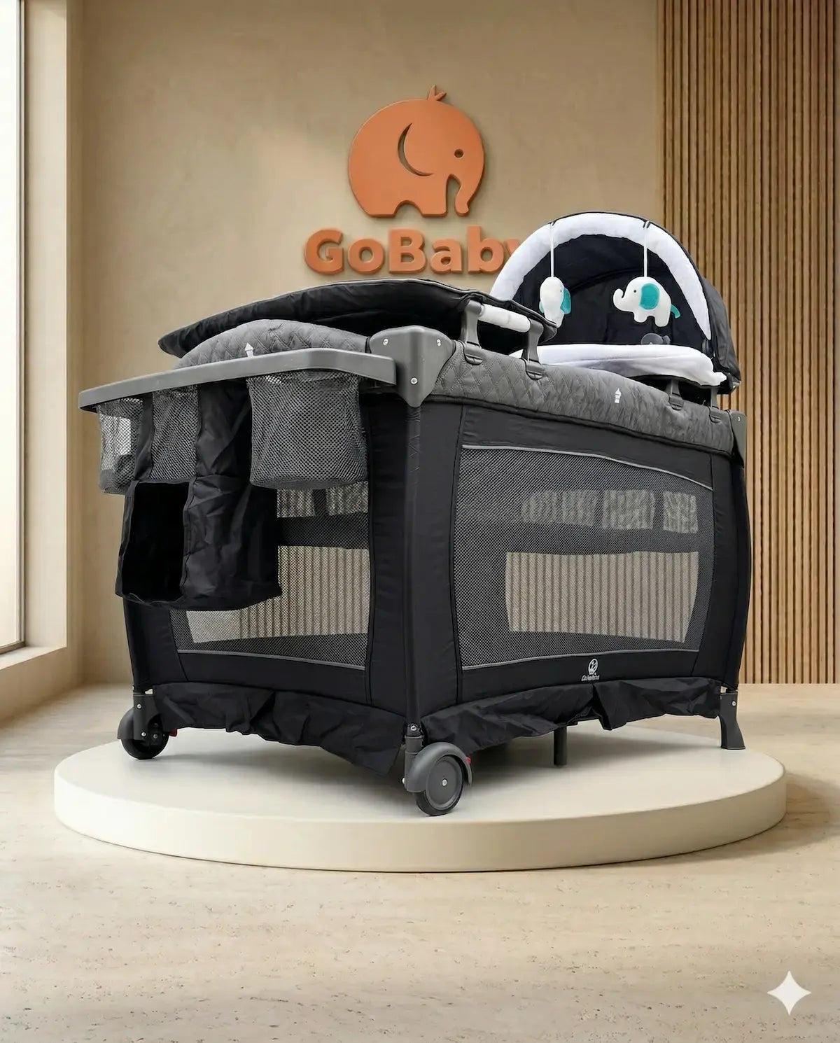 Corral Cuna Tommy Maxi Baby 110x70: Edición Especial con Colchoneta Ergonómica y Centro de Organización Frontal Pro