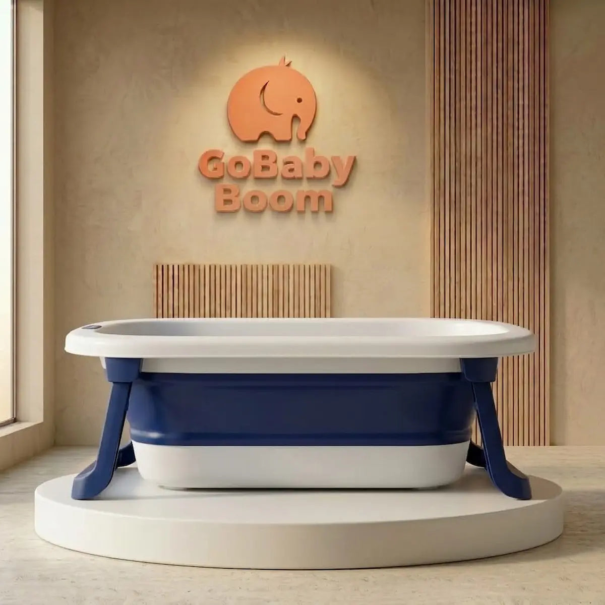 Tina Bañera Plegable  Essential - Práctica, Segura y Espaciosa | GoBaby Boom