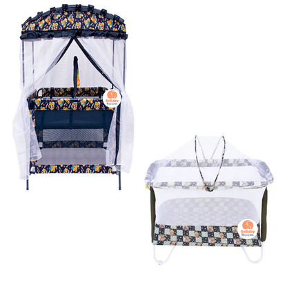 Corral Cuna Estampado Estilo Camping