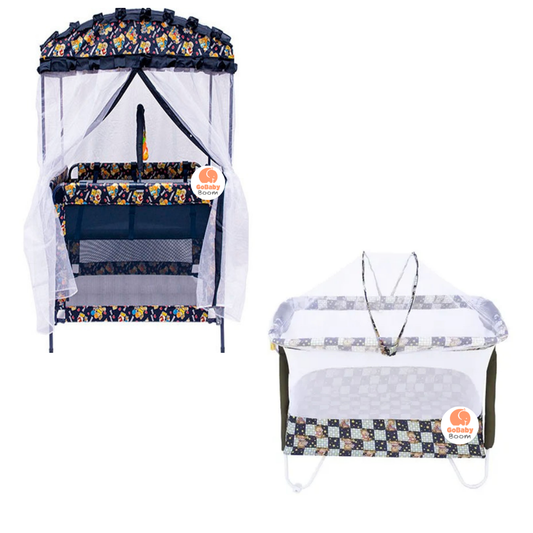Corral Cuna Estampado Estilo Camping