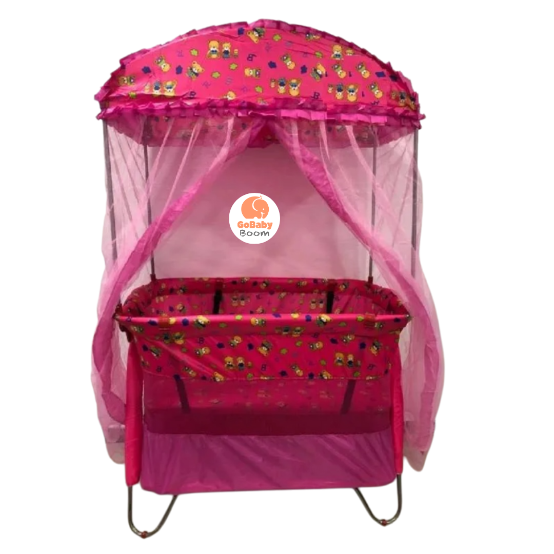 Corral Cuna Estampado Estilo Camping