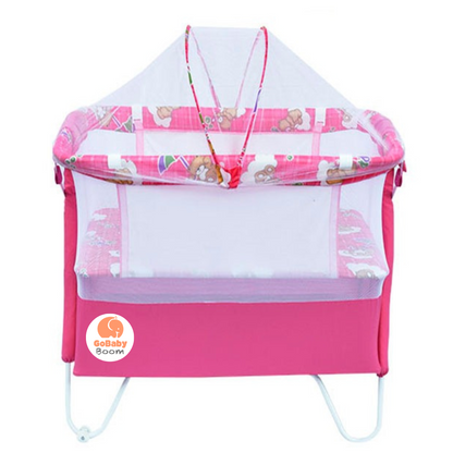 Corral Cuna Estampado Estilo Camping