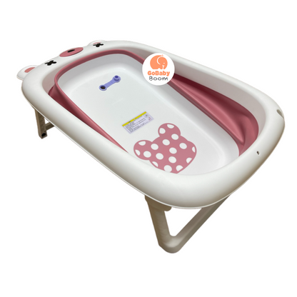 Tina Plegable Portatil  Oso Rosa