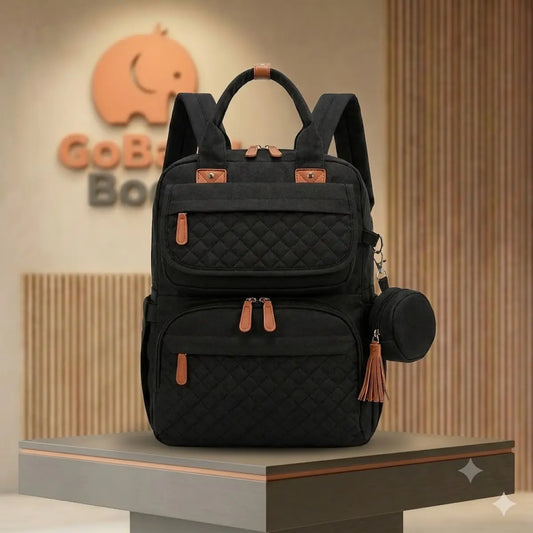 Mochila Pañalera Start Premium – Elegancia Quilted & Máxima Organización