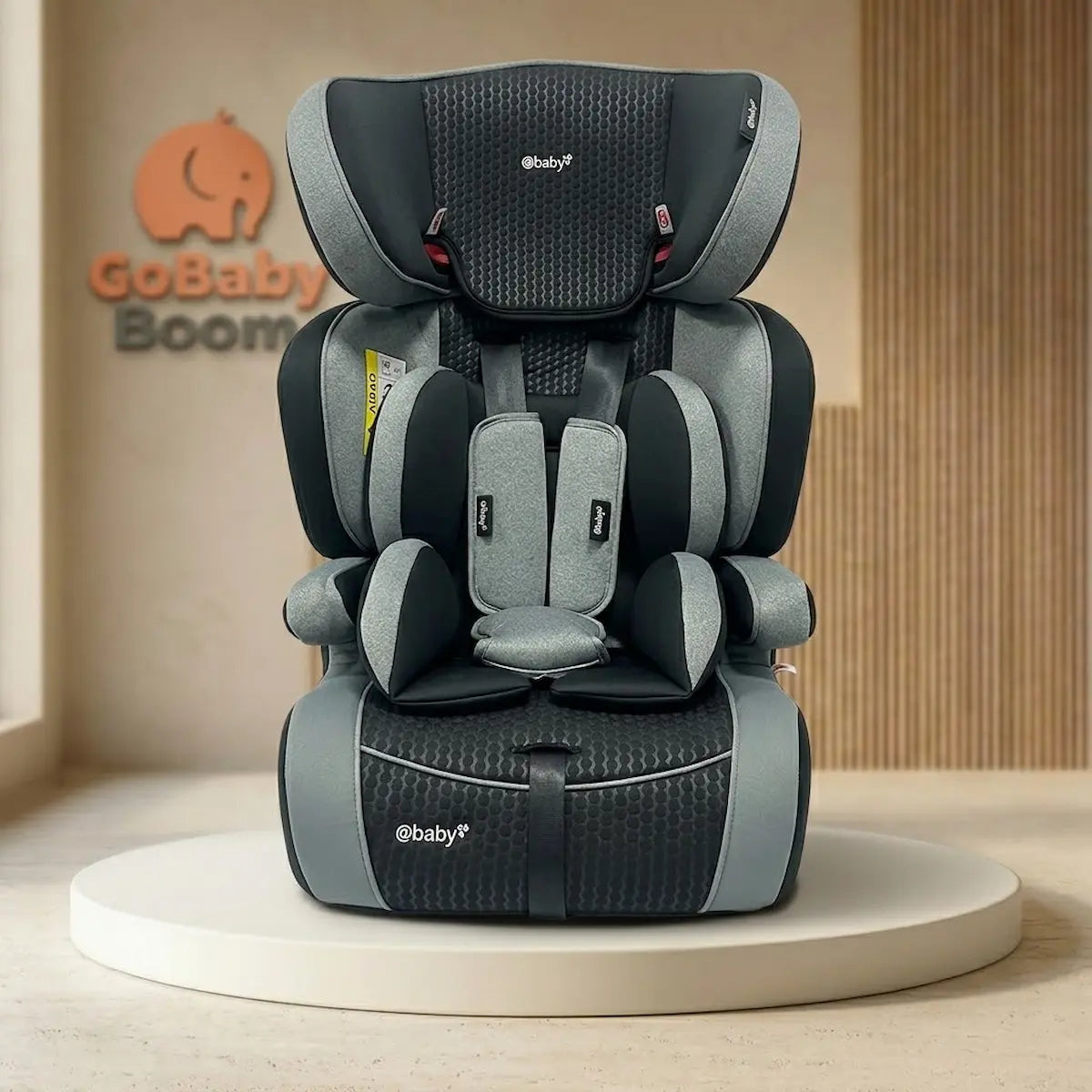 Silla de Auto para Niño Sage Ebaby EB579 – Elevador con Respaldo Alto y Textura Panal 3D