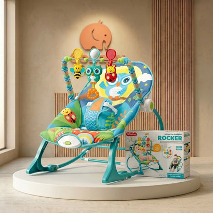 Silla Mecedora Bouncer Vibradora Musical Antirreflujo (0m - 5 Años) | GoBaby Boom