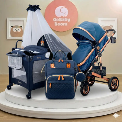 Combo Coche Moisés 4 en 1 Fox Premium + Pañalera - Maxibaby