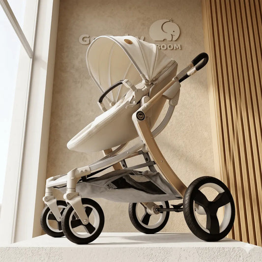 Combo Travel System Mervelux 3 en 1: Coche Moisés Aerodinámico, Silla de Carro Adaptable y Chasis Triangular de Alta Ingeniería