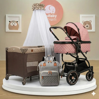 Combo Coche Moisés 4 en 1 Fox Premium + Pañalera - Maxibaby