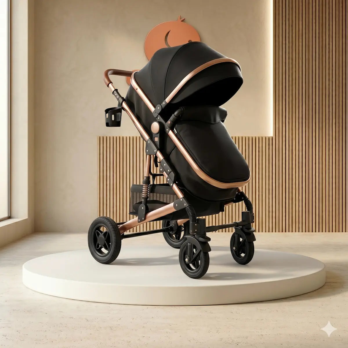 Coche Moisés Tokio 2 en 1: Edición Rose Gold, Asiento Reversible 360° y Sistema de Confort Evolutivo