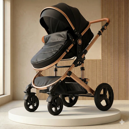 Combo Travel System Bunny 3 en 1: Coche Moisés, Silla de Carro y Paseador con Doble Amortiguación y Giro 180°