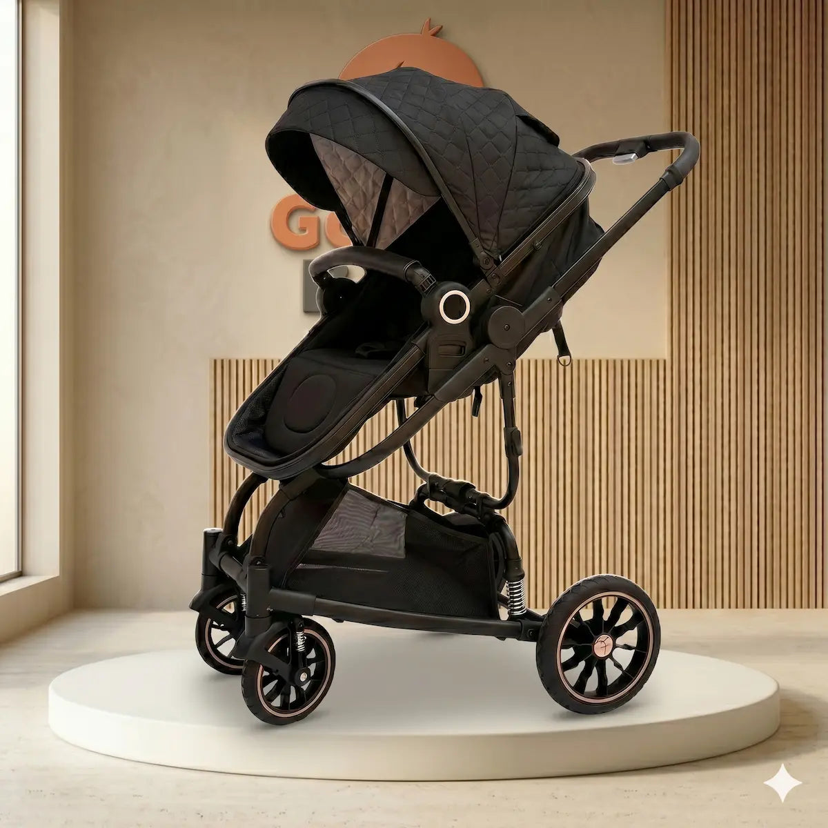 Coche Moisés Fox 2 en 1 "Suitcase Design": Ultra Compacto, Estructura de Aluminio y Llantas Sellomatic