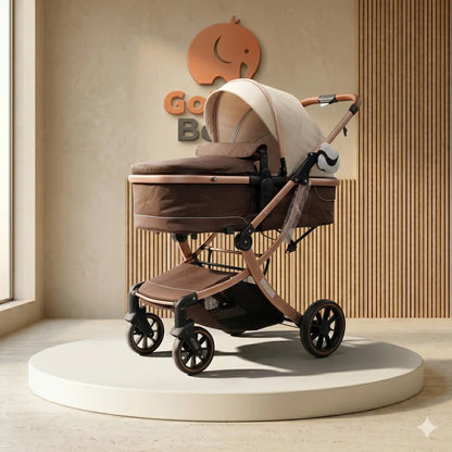 Coche Moisés Mike 2 en 1: Aluminio Aeroespacial, Plegado Ultra Compacto y Doble Amortiguación Premium