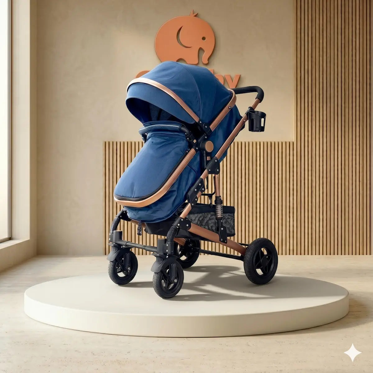 Coche Moisés Tokio 2 en 1: Edición Rose Gold, Asiento Reversible 360° y Sistema de Confort Evolutivo
