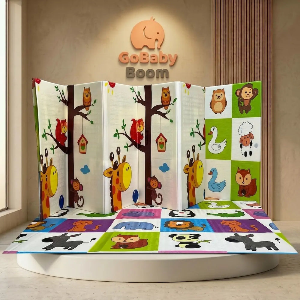 Tapete Plegable Doble Faz de Alto Tráfico para Bebé – 180x200cm