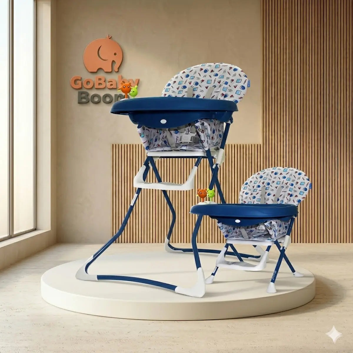 Silla Comedor para Bebé 2 en 1 - Plegable y Versátil | GoBaby Boom