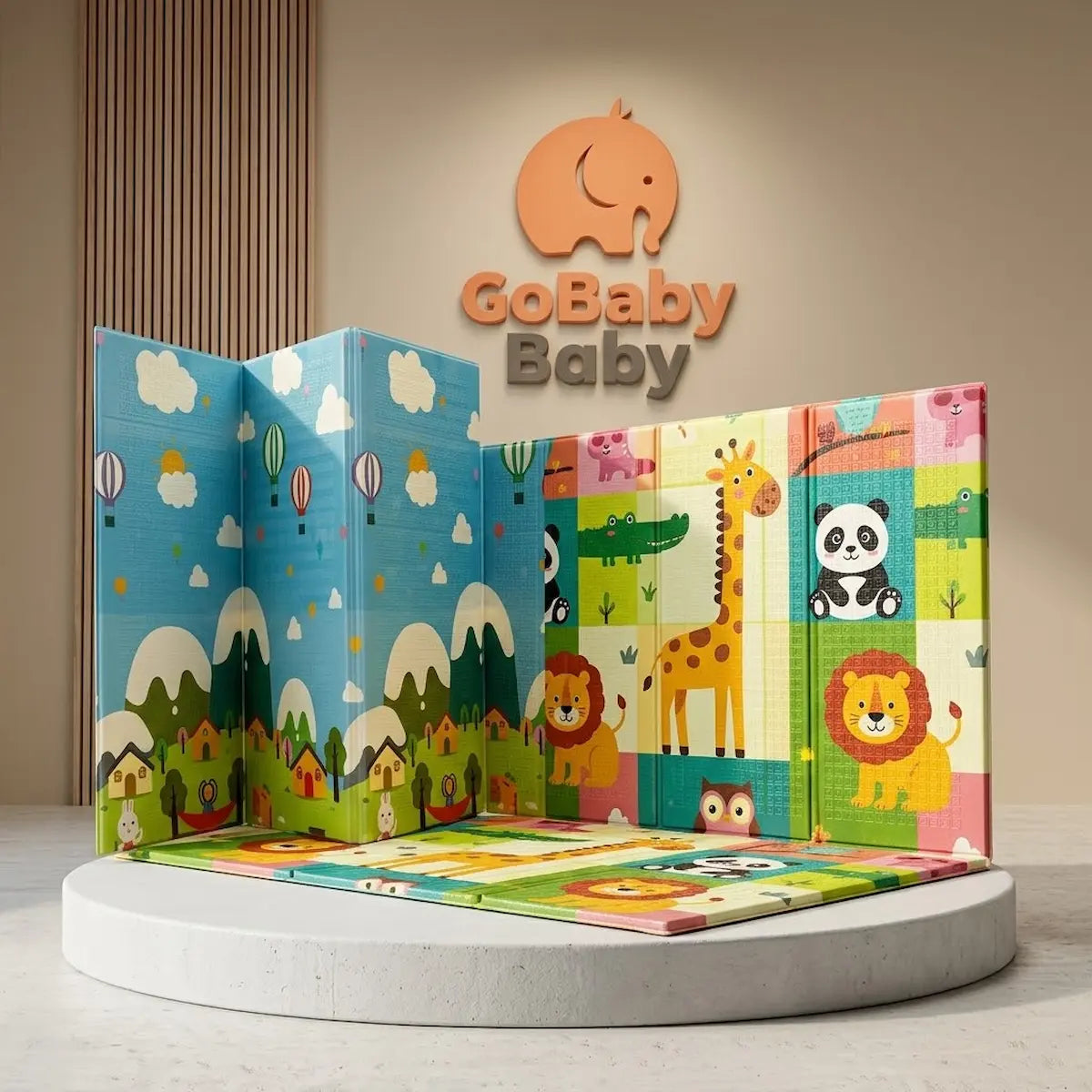 Tapete Plegable Doble Faz de Alto Tráfico para Bebé – 180x200cm
