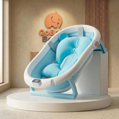 Bañera Plegable Premium  Star - Ergonómica, con Termómetro y Cojín | GoBaby Boom