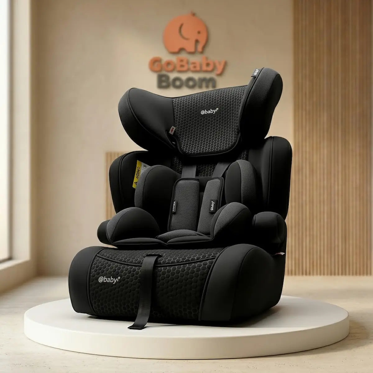 Silla de Auto para Niño Sage Ebaby EB579 – Elevador con Respaldo Alto y Textura Panal 3D