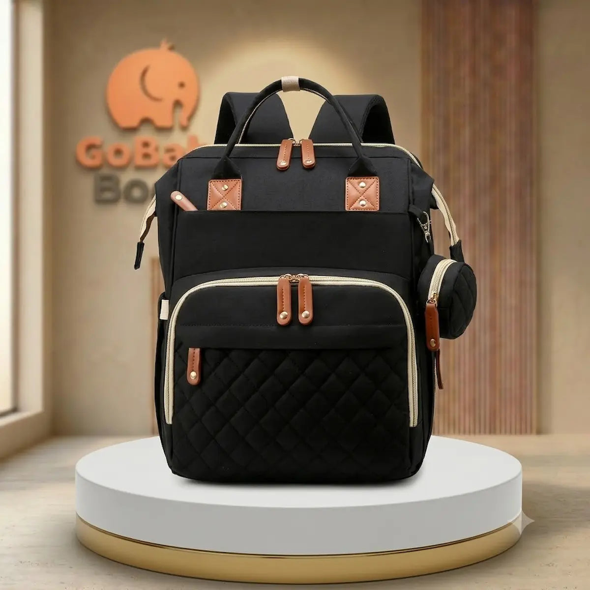 Mochila Pañalera Liberty 3-en-1 – Cuna Portátil, Cambiador Extensible & Estilo Premium