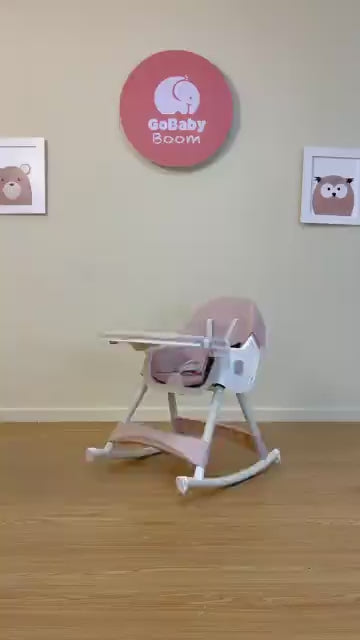 Silla Comedor de Lujo Referencia King - Con Ruedas, Canastilla y Confort Premium | GoBaby Boom