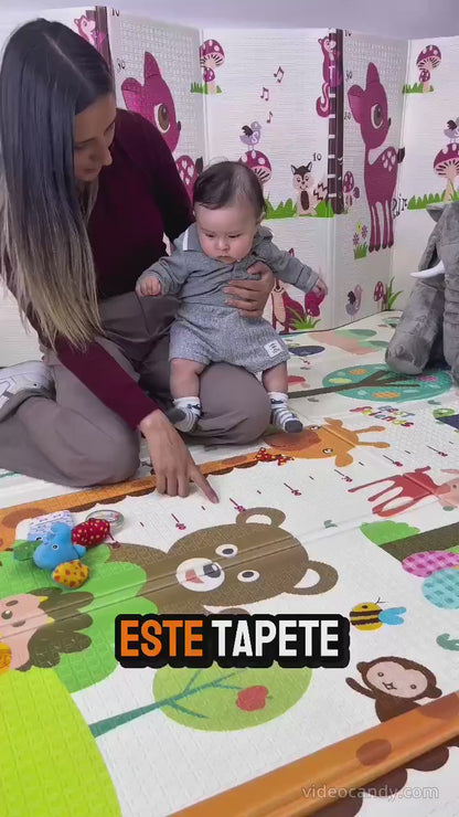Tapete Plegable Doble Faz de Alto Tráfico para Bebé – 180x200cm
